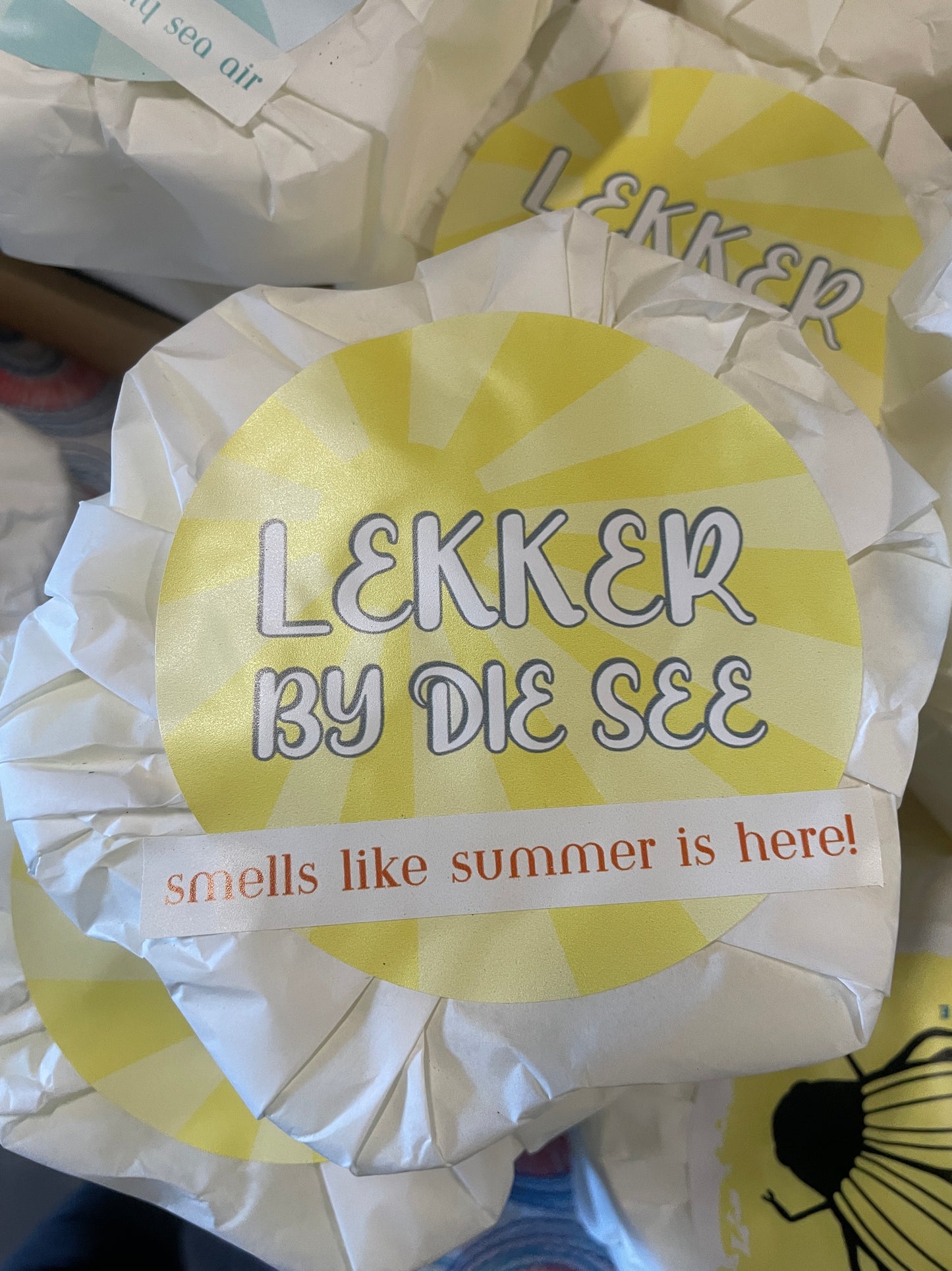Lekker by die see candle