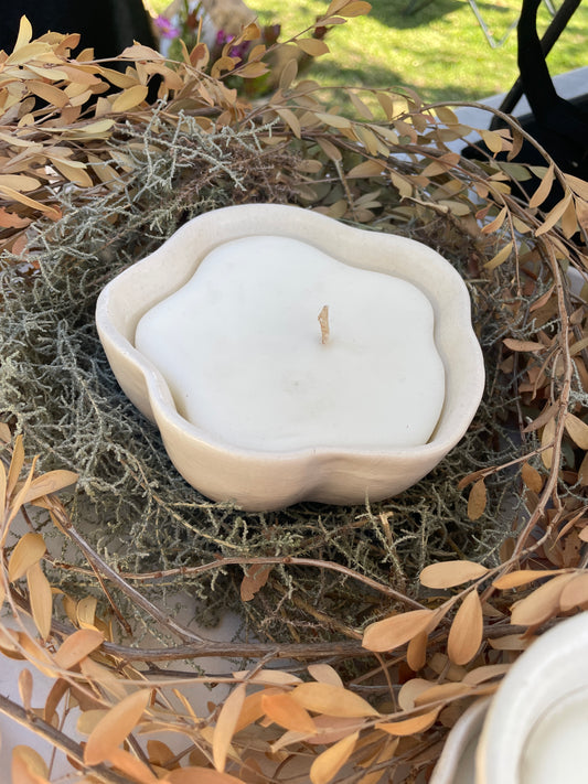 Flower candle